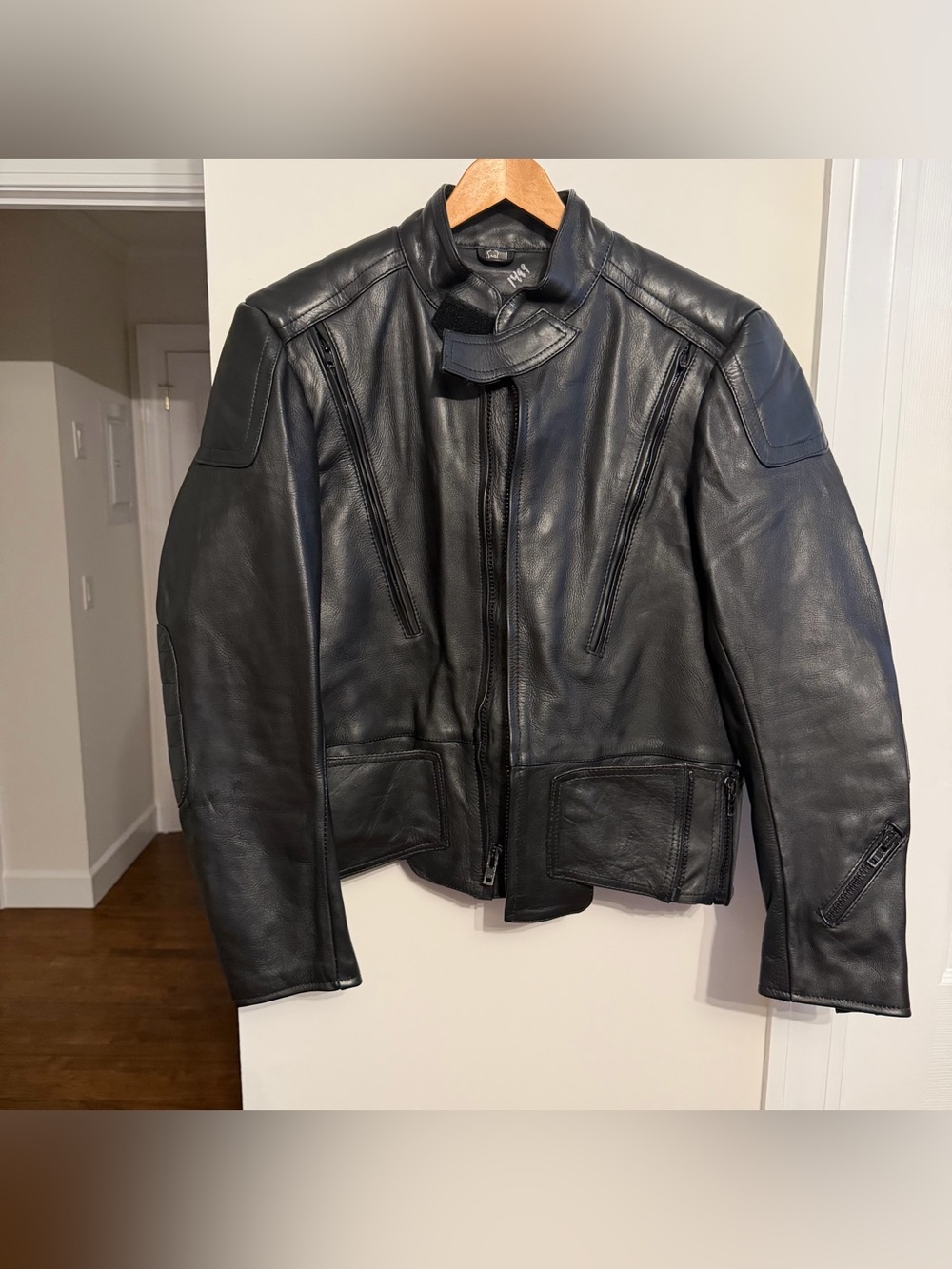 Black Leather motorcycle jacket